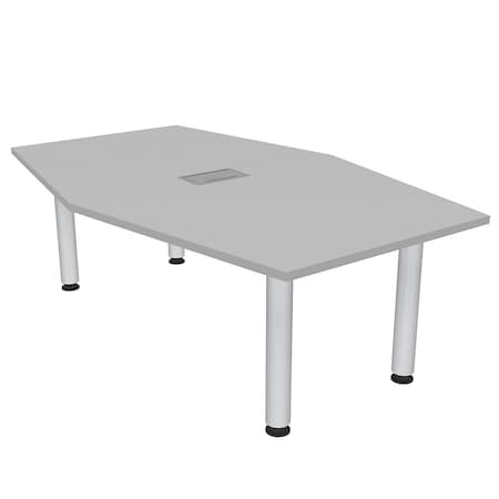 Skutchi Designs 45.25 in W, 71.5 in L, 29 in H, Engineered Wood Top, Grey H-HEXIR-4672PT-01-EL